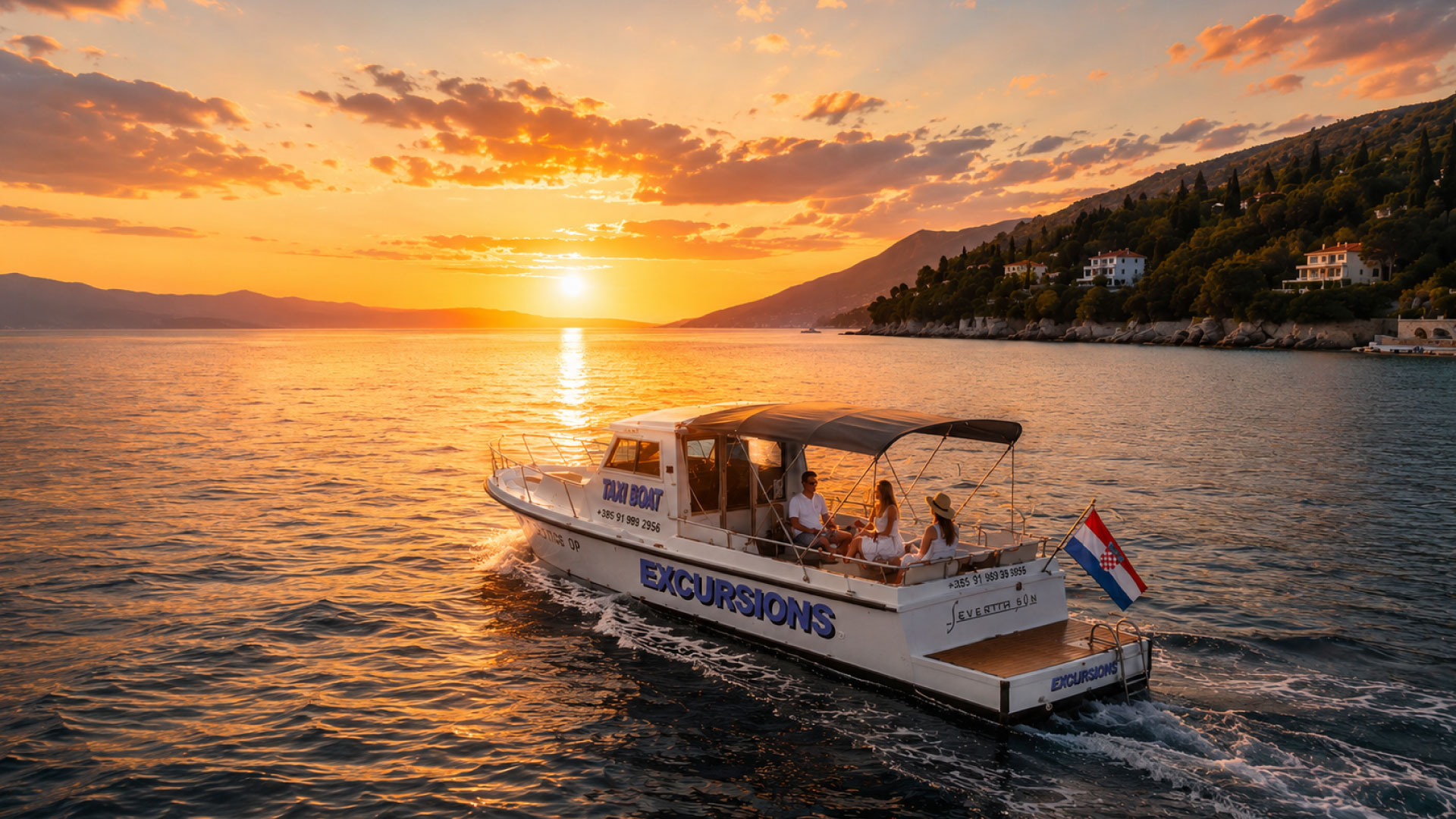 nocna voznja taxi boat