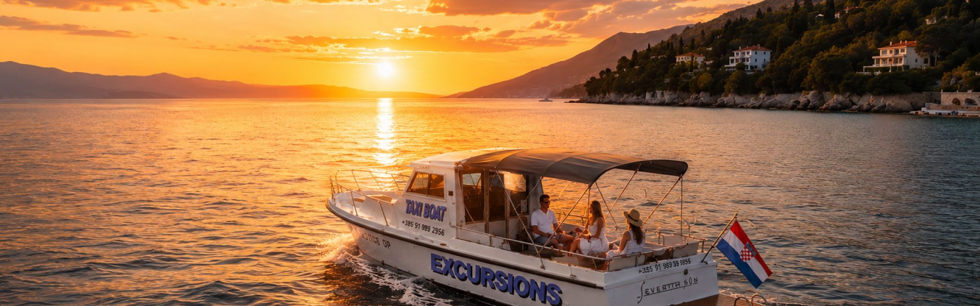 nocna voznja taxi boat